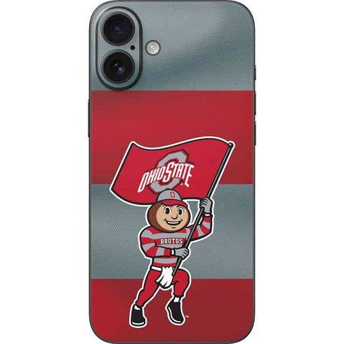 Ohio State University OSU Buckeyes Flag iPhone 16 Plus Skin